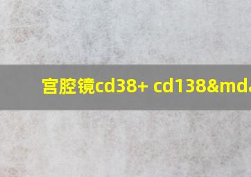 宫腔镜cd38+ cd138—